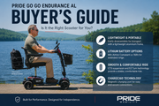 Pride Go Go Endurance AL lightweight travel mobility scooter