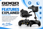 Pride Go Go Ultra X Gen 3 travel scooter features