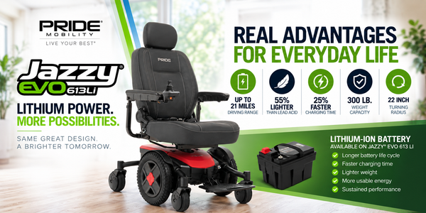 Advantages of the Pride Jazzy EVO 613 Li Power Wheelchair