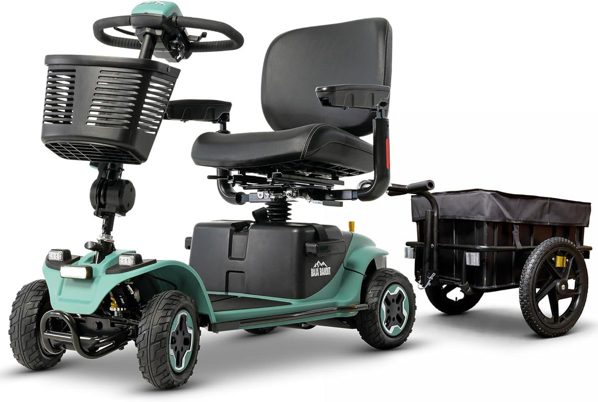 Pride Baja Bandit Mobility Scooter with Cargo Trailer | Lifetime Protection