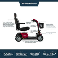Pride Victory LX Sport Mobility Scooter l Extended Warranty + Free Accessories