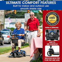 Pride Go Go Elite Traveller 3-Wheel Mobility Scooter | Free Accessories Included