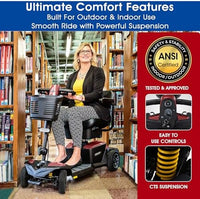 Pride Go Go Endurance Li Mobility Scooter | Free Accessories + Warranty