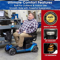 Pride Revo 2.0 4-Wheel Mobility Scooter | Free Accessories + Warranty