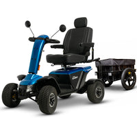 Pride Baja Wrangler 2 Mobility Scooter with Cargo Trailer | Extended Warranty
