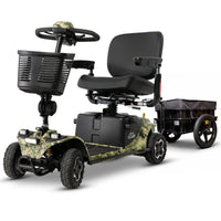 Pride Baja Bandit Mobility Scooter with Cargo Trailer | Lifetime Protection