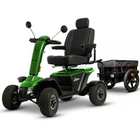 Pride Baja Wrangler 2 Mobility Scooter with Cargo Trailer | Extended Warranty