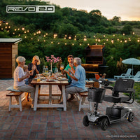 Pride Revo 2.0 4-Wheel Mobility Scooter | Free Accessories + Warranty