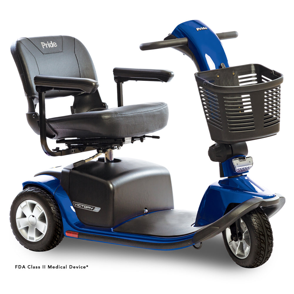 Pride Victory 10 3-Wheel Mobility Scooter | Free Accessories Included