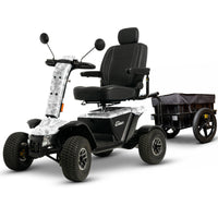 Pride Baja Wrangler 2 Mobility Scooter with Cargo Trailer | Extended Warranty