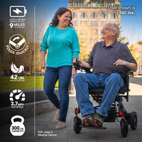 RASCAL CRUISER LIGHTWEIGHT FOLDING POWER WHEELCHAIR