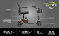 Pride Go Go Elite Traveller 2 Mobility Scooter | Free Accessories +Warranty